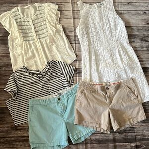 COASTAL CHIC ⚓️ Curated Style Box Set Dress Shorts Tops Size 12 Large Medium 🛟